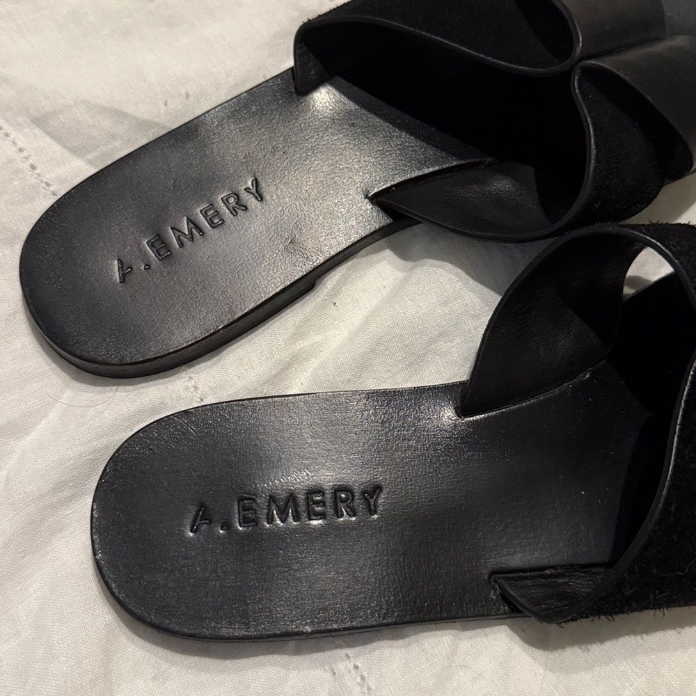 A.Emery Ada Leather Suede Sandals 39 - Picture 5 of 8